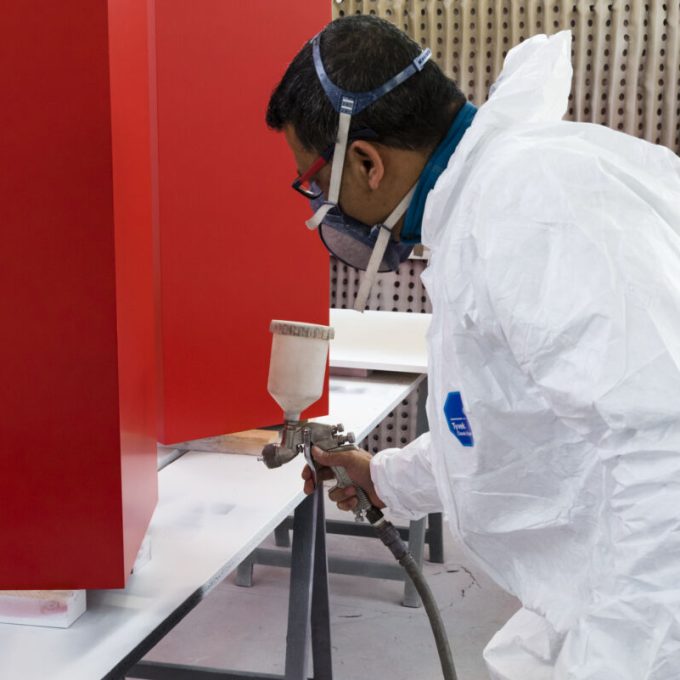 Peinture en cabine - Terril du Crachet